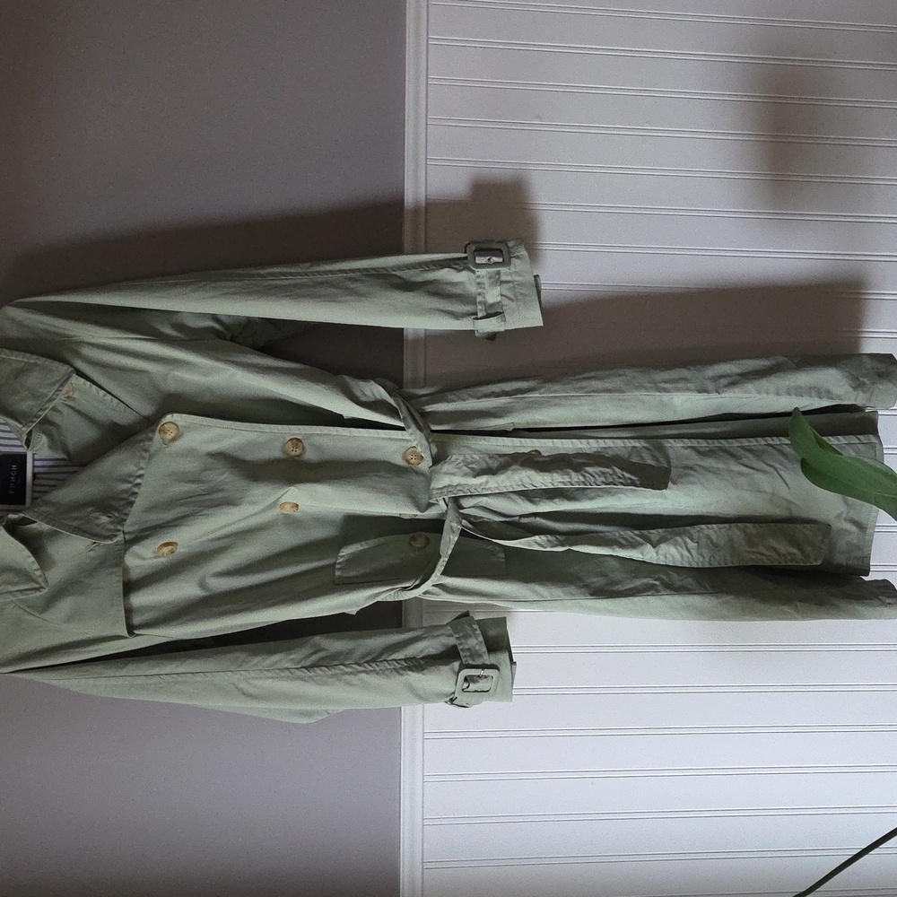 FRNCH Paris Green Trench Coat